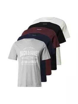 Рубашка JACK & JONES, цвет Navy/Grey/Bordeaux/Black