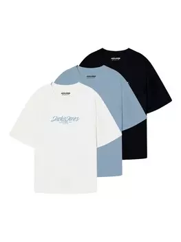 Рубашка JACK & JONES, цвет Pastel blue/Black/White