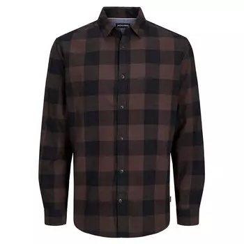 Рубашка Jack & Jones Gingham Twill, коричневый