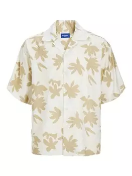Рубашка Jack & Jones Halbarmhemd, цвет Buttercream