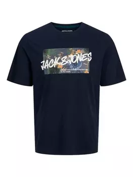 Рубашка JACK & JONES HAWAII, ночной синий