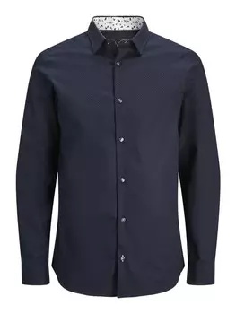 Рубашка Jack & Jones Hemd 'Leeds', темно-синий