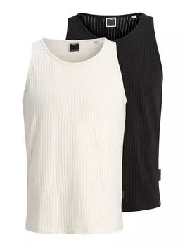 Рубашка JACK & JONES JCOINFINITY, черный/белый