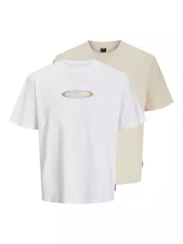 Рубашка JACK & JONES JCOPACER, цвет Beige/White