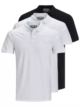 Рубашка JACK & JONES JJBasic, черный/белый