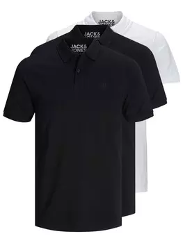 Рубашка JACK & JONES JJBasic, черный/белый