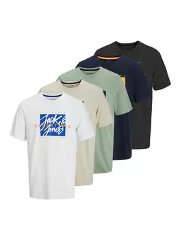 Рубашка JACK & JONES JJCOLTON, цвет Beige/Night blue/Mint/Black/White