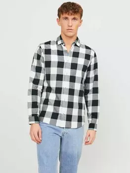 Рубашка Jack & Jones JJEGINGHAM TWILL SHIRT L/S NOOS, белый