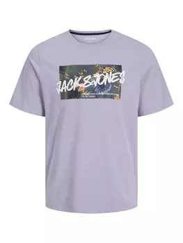 Рубашка JACK & JONES JJHawaii, светло-фиолетовый
