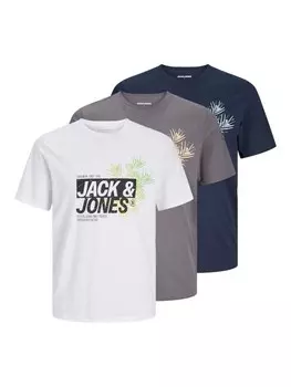 Рубашка JACK & JONES JJJAXON, цвет Navy/Dark grey/White