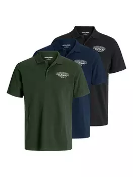 Рубашка JACK & JONES JJMAKOTO, цвет Dark blue/Dark green/Black