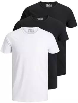 Рубашка JACK & JONES JJO-Neck, черный/белый