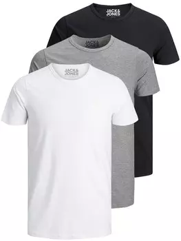Рубашка JACK & JONES JJO-Neck, цвет mottled grey/Black/White