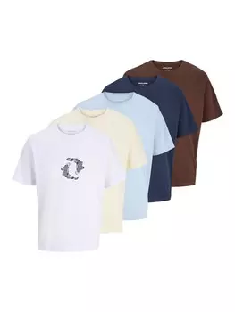 Рубашка JACK & JONES JJWOLFIE, темно-синий/светло-синий
