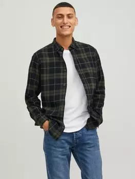 Рубашка Jack & Jones Kariertes Flanell Hemd Freizeit Shirt JJECLASSIC, цвет Blau-Grn