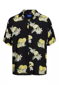 Рубашка Jack & Jones 'Luke Flores Resort', черный