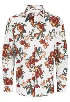 Рубашка Jack & Jones 'Nordic Flores', белый