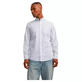 Рубашка Jack & Jones Oxford, синий/белый