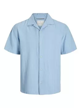 Рубашка JACK & JONES Regular fit Button Up, синий