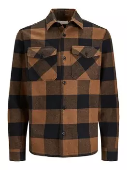 Рубашка JACK & JONES Regular fit Button Up ROY, темно-бежевый