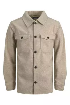 Рубашка Jack & Jones с двумя карманами JACK & JONES, коричневый