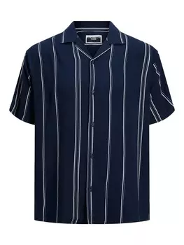 Рубашка Jack & Jones с коротким рукавом, синий