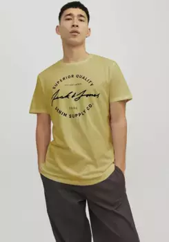 Рубашка Jack & Jones с круглым вырезом "JJACE TEE SS CREW NECK", цвет Jojoba