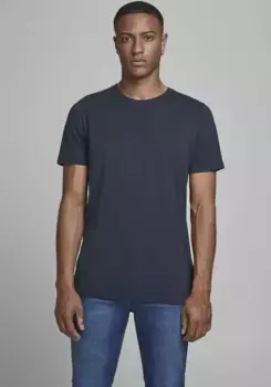 Рубашка Jack & Jones с круглым вырезом "JJJEORGANIC BASIC TEE SS O-NECK NOOS", цвет морской волны