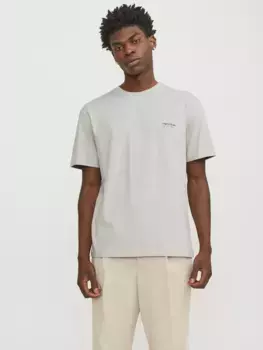 Рубашка Jack & Jones с круглым вырезом "JORVESTERBRO BACK TEE SS CREW NECK SN", цвет Moonbeam Detail