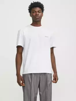 Рубашка Jack & Jones с круглым вырезом "JORVESTERBRO BACK TEE SS CREW NECK SN", цвет Bright White Detail