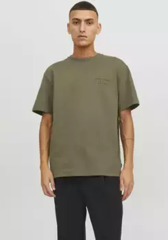 Рубашка Jack & Jones с круглым вырезом "JPRBLASANCHEZ BRANDING TEE CREW NECK SN", цвет Grape Leaf