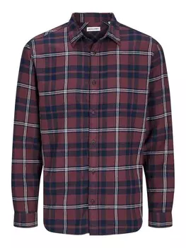 Рубашка JACK & JONES Slim fit Button Up JJJoshua, цвет Wine red