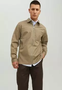 Рубашка Jack & Jones, темно-зеленый с крапинками