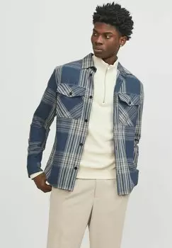 Рубашка Jack & Jones, темный деним