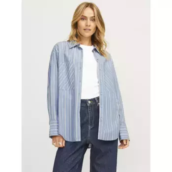 Рубашка Jack & Jones Tessa Poplin Rlx JJXX, синий