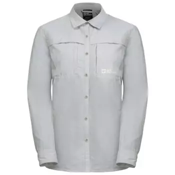 Рубашка Jack Wolfskin Women's Barrier L/S Shirt, цвет Cool Grey