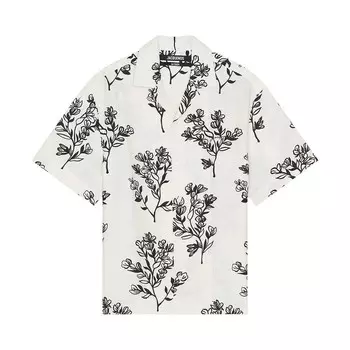 Рубашка Jacquemus La Chemise Jean Bowling Shirt, цвет Print Black Flowers