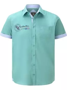 Рубашка Jan Vanderstorm, бирюзовый