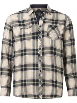 Рубашка Jan Vanderstorm Comfort fit Button Up Broak, серый