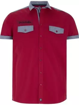 Рубашка Jan Vanderstorm Comfort fit Button Up Herkko, красный