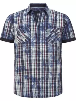 Рубашка Jan Vanderstorm, цвет dunkelblau kariert