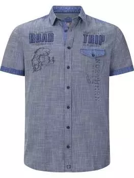 Рубашка Jan Vanderstorm, синий