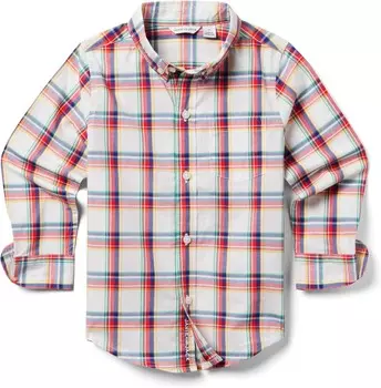 Рубашка Janie and Jack Plaid Poplin Shirt, цвет Multicolor