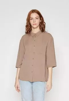 Рубашка JDYDIVYA 3/4 LOOSE SHIRT JDY, коричневый