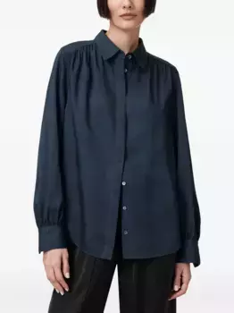 Рубашка Эгги в сборку AllSaints, синий