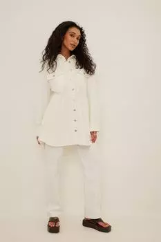 Рубашка - Экрю - Oversize NA-KD