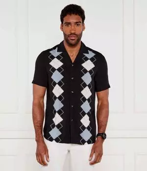 Рубашка Эллино Straight fit Hugo, черный