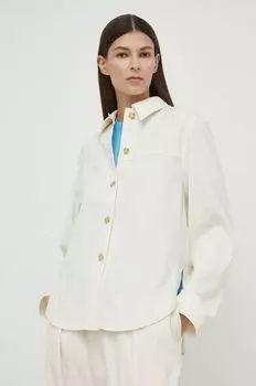 Рубашка Эсмель Samsoe Samsoe, бежевый