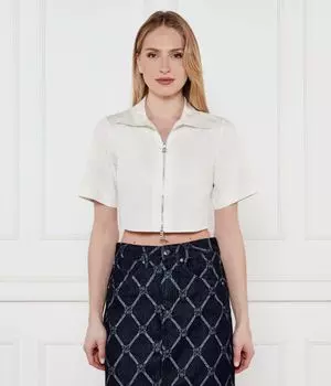 Рубашка Эвианн Cropped fit Hugo, экрю