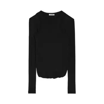 Рубашка Jil Sander Long-Sleeve Shirt Black, черный